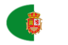 Fuerteventura-Bandeira em vinheta oval